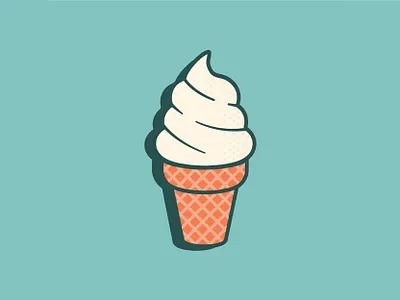 D'Creamery Mark brand branding design icecream illustration logo mark retro vintage