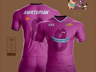 U-365 : The Ickis advertising apparel brand branding campaign design design illustration jersey mockup jerseydesign marketing merchandise nickelodeon sports design sportswear typography