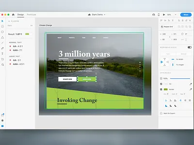 Rapid Contrast Checking in Adobe XD accessibility accessible design adobe xd contrast checking stark ui web website