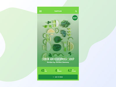 040 Recipe Page app app design branding clean daily ui dailyui design flat grid icon interface minimal recipe recipe app recipe card recipes ui ux