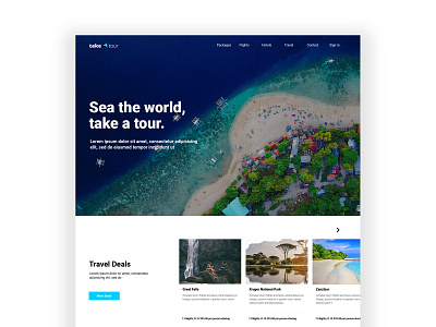 take a tour app design ui ux website