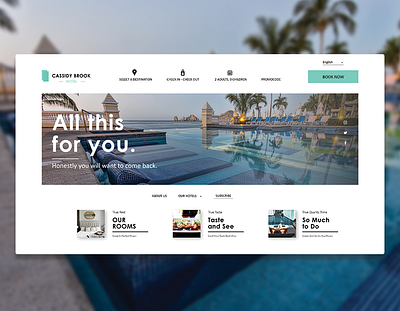 UI Design Project clean design holiday hotel hotels landing page minimalism minimalist simple ui design uidesign vacation webdesign website