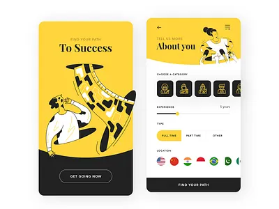 Success app app design apple artwork branding design flat illustration illustrations job application jobs typography ui vector webdesign