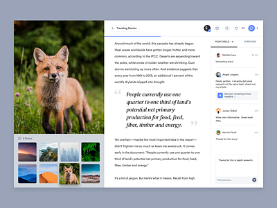 News Article - Comments article comment design icon icons journalism network news post ui ux web website