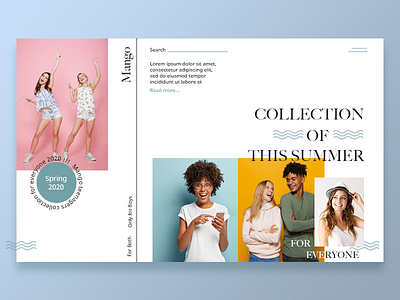 Mango Shop design photoshop ui web