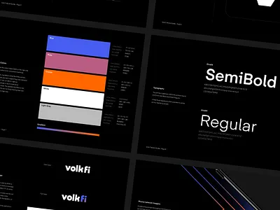 Volk Fi Brand Guide brand brand design brand guide branding design logo retro