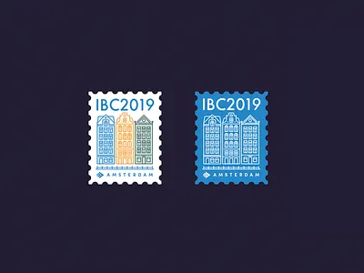 IBC 2019 Goodies amsterdam brand city illustration logo pin sticker totebag vector