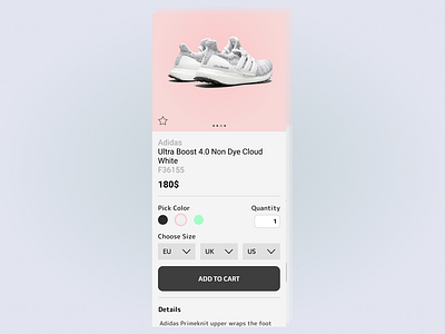 Daily UI #033 Customise Product dailyui design product ui