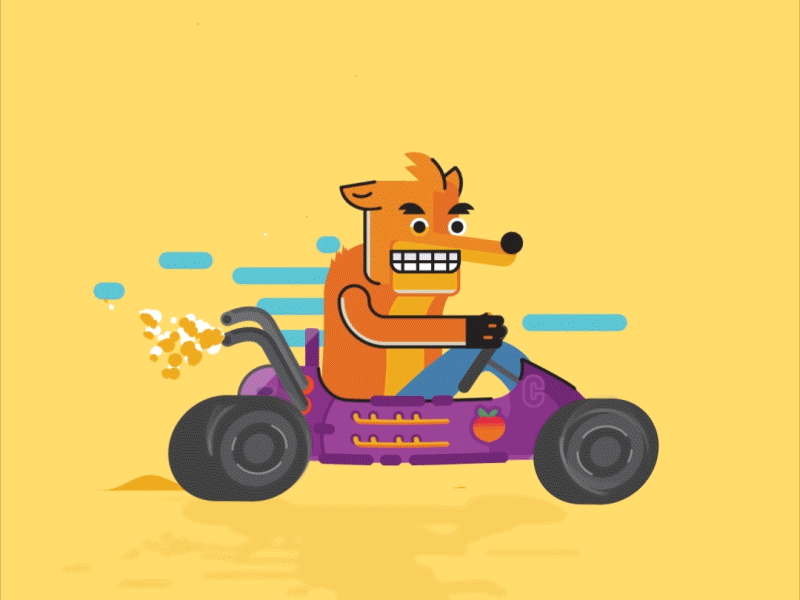 Crash Bandicoot aftereffects animation design flat illustration illustrator minimalism vector