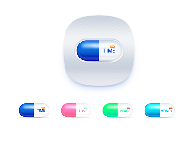 Time capsule icon illustration ui