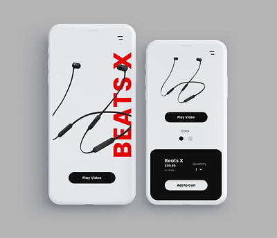 Beats app beats beats by dre cards design ecommerce ecommerce app ui ui design ux web website