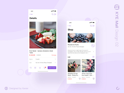 KYE Mall 02 app design ui