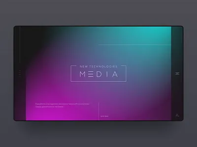 NT Media – Website animation art black design dribbble future gradient minimal sketch ui ux web website