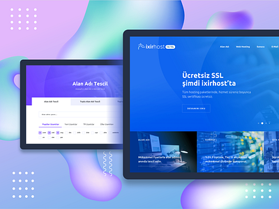 Ixirhost Website Redesign corporate domain hosting interface redesign technology ui ux web website