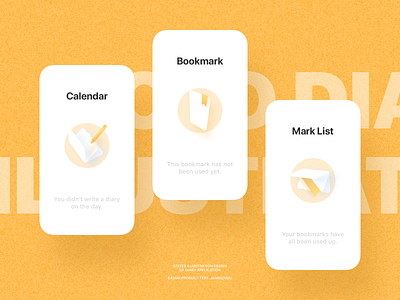 Some empty STATE illustration design app bolo branding clean daily design empty state illustration orange state ui ux