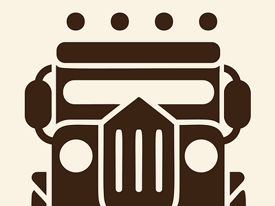 Manila Jeepney Icon design icon illustration