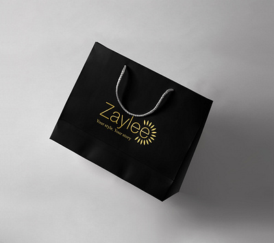 Shopping Bag branding and identity logo design package design