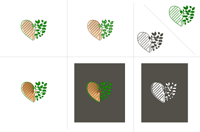 Logo Design #052 app branding dailyui design heart icon identity logo tree ui vector web