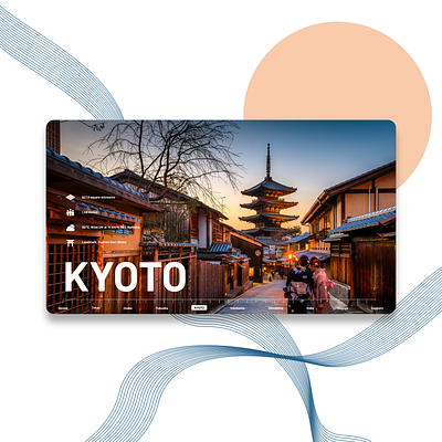 City Shots - Kyoto (Japan) branding branding concept dribbble flat illustration interface interface design minimal motion design ui user interface ux web web design