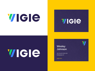 Vigie - Logo and Brand Identity brand and identity brand design brand identity brand identity design brand studio branding branding agency branding design business card data analysis identity logo design logo designer logotype symbol v letter logo wordmark