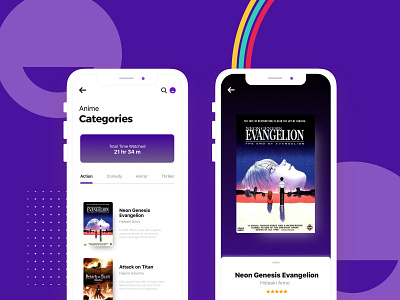 FUNimation - iOS App Redesign anime app app design appstore attack design evangelion flat funimation genesis ios mobile netflix on product design streaming app ui ux uxdesign web