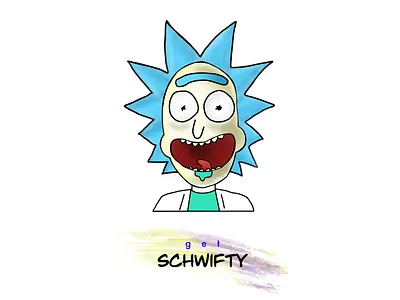 Rick Sanchez | Get Schwifty illustraion ipad procreate rick and morty