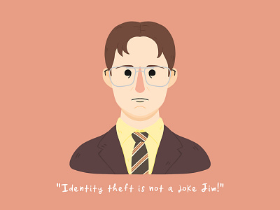 Dwight character design dwight schrute illustration photoshop portrait rainn wilson the office tv shows