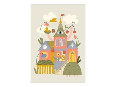Magic house childrens book childrens illustration eco friendly ecology house household illustration nature