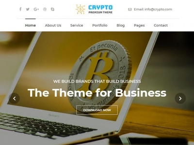 Crypto Premium WordPress Theme crypto exchange cryptocurrency premium wordpress wordpress template wordpress theme