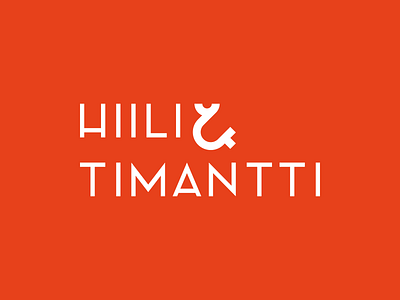 Hiili & Timantti Logo ampersand branding design identity logo