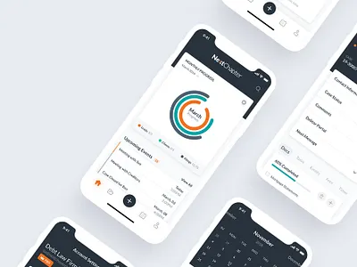 NextChapter - Attorney Mobile App UX UI app attorney design financial ios ios application law mobile mobile app product design ui uiux user experience design ux