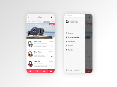Shopping Store Mobile App app app design branding clear electronics electronics store focal menu mobile mobile app mobile ui mobile web shopping store techno ui uidesign web webdesign