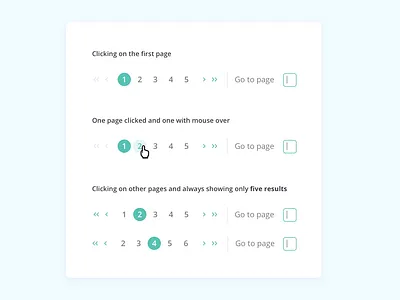 Pagination UI @Gympass component component library corporation design design system experience flat flatdesign gympass interface pagination paging shot ui ui design ux uxdesign