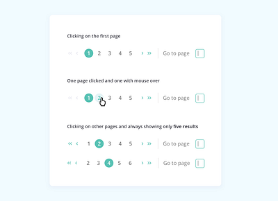 Pagination UI @Gympass component component library corporation design design system experience flat flatdesign gympass interface pagination paging shot ui ui design ux uxdesign