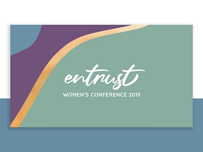 Entrust - Women's Conference brand branding color block color blocking color combination conference conference design conference logo design entrust entrust gold illustrator logo logo design movement typography women