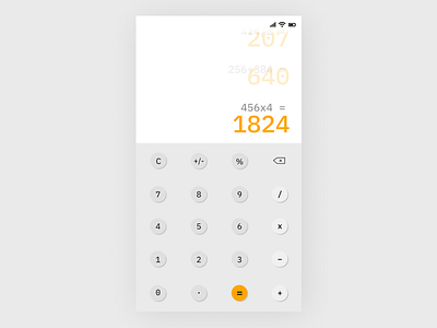 Calculator app design app store branding calculate calculator calculator app calculator ui clean dailyui dailyui 004 dailyui004 design graphic design illustration ios minimal ui ux web web design