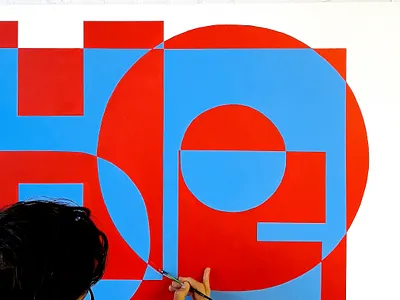 Hope 1- Canvas Process canvas hope lettering paint painting spraypaint typography