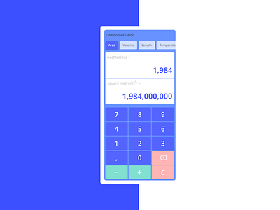 Dailyu UI 004 Challenge 004 app blue calculator calculator app calculator ui challenge comparison converter daily daily ui dailyui dailyui004 elements green red ui ui design uidesign user interface
