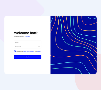 Welcome back✌🏼 app clean design flat form illustration minimal minimalism minimalist mobile registration sign in sign up ui web website