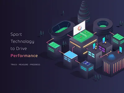 Purpos branding design flat illustration isometric isometry performance sports vector vectors
