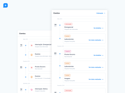 LiviaPro: Health Events component health healthcare livia medical pro product product design system tech timeline user interface ux