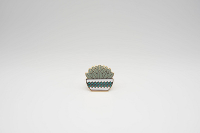 Succulent Plant Pin enamel pin enamelpin illustration pin pin design plant plant illustration product design succulent