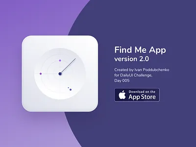 #DailyUI #005 App Icon 005 app app icon daily ui dailyui design icon illustration ios location app logo mobile app radar ui ux