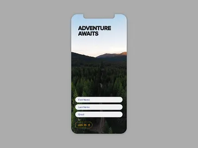 Daily Ui - 001 - Sign Up app background clean daily ui 001 daily ui challenge design fields iphonex signup simple ui