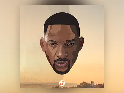 WILL SMITH | GEMINI MAN adobe animation anime art artist artlovers arts artsy branding character colors design draw drawing icon illustration jerryubah logo vector