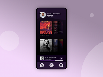 Music App app ui ux