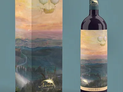 Tuscan Steampunk Wine Label Mockup composite image design illustrator design logo photoshop