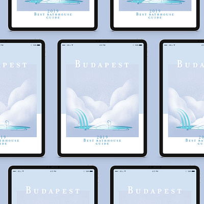 Budapest 2019 Best bath house guide — Illustrations editorial design editorial illustration illustration photoshop poster procreate app