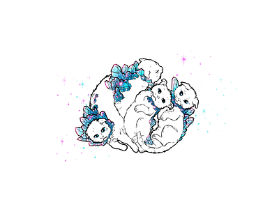 💎🐈💎 cat crystals diamond emerald feline gemstones kitten kitties sparkly