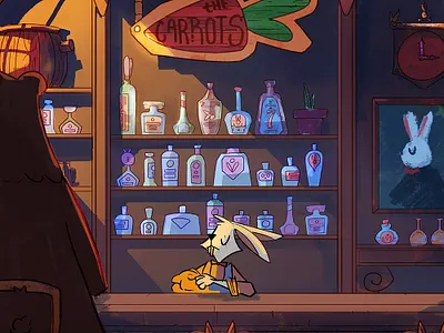 The pub book bunny childrens book deisgn environment illustration photoshop pub rabbit